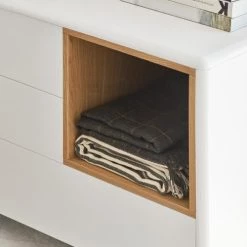 TEULAT Commodes Et Cabinets Commode 4 Tiroirs Crème, 90 Cm Longueur -Coffres et malles Soldes commode 4 tiroirs creme 90 cm longueur 2