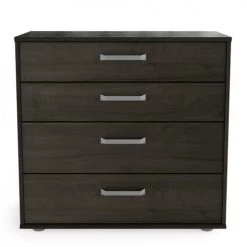 Calicosy Commodes Et Cabinets Commode 4 Tiroirs Décor Chêne - L84,7 Cm