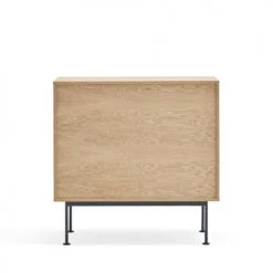 TEULAT Commodes Et Cabinets Commode 4 Tiroirs En Bois L90xH45cm Gris Anthracite -Coffres et malles Soldes commode 4 tiroirs en bois l90xh45cm gris anthracite 5