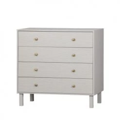 Woood Commodes Et Cabinets Commode 4 Tiroirs En Bois L94cm Gris Clair 10 Woood Commodes Et Cabinets Commode 4 Tiroirs En Bois L94cm Gris Clair -Coffres et malles Soldes commode 4 tiroirs en bois l94cm gris clair 2