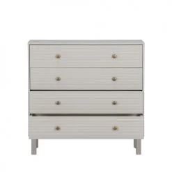 Woood Commodes Et Cabinets Commode 4 Tiroirs En Bois L94cm Gris Clair 11 Woood Commodes Et Cabinets Commode 4 Tiroirs En Bois L94cm Gris Clair -Coffres et malles Soldes commode 4 tiroirs en bois l94cm gris clair 3