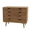 MACABANE Commodes Et Cabinets Commode 4 Tiroirs En Sapin -Coffres et malles Soldes commode 4 tiroirs en sapin