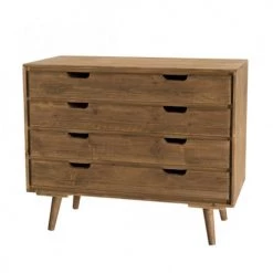 MACABANE Commodes Et Cabinets Commode 4 Tiroirs En Sapin