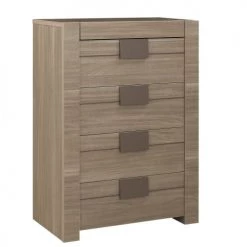 Calicosy Commodes Et Cabinets Commode 4 Tiroirs H117cm - Marron