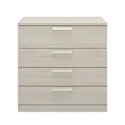 Calicosy Commodes Et Cabinets Commode 4 Tiroirs H81cm - Gris -Coffres et malles Soldes commode 4 tiroirs h81cm beige 6