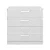 Calicosy Commodes Et Cabinets Commode 4 Tiroirs H81cm - Blanc 1 Calicosy Commodes Et Cabinets Commode 4 Tiroirs H81cm - Blanc -Coffres et malles Soldes commode 4 tiroirs h81cm blanc