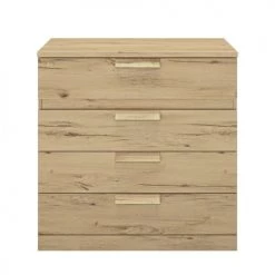 Calicosy Commodes Et Cabinets Commode 4 Tiroirs H81cm - Marron Clair