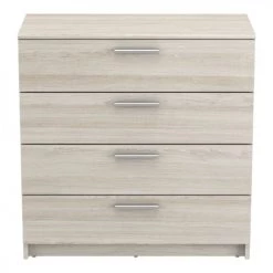 Calicosy Commodes Et Cabinets Commode 4 Tiroirs L79,6 Cm - Décor Bois Clair