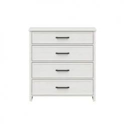 Brw Commodes Et Cabinets Commode 4 Tiroirs Mada Blanc 7 Brw Commodes Et Cabinets Commode 4 Tiroirs Mada Blanc -Coffres et malles Soldes commode 4 tiroirs mada blanc 2