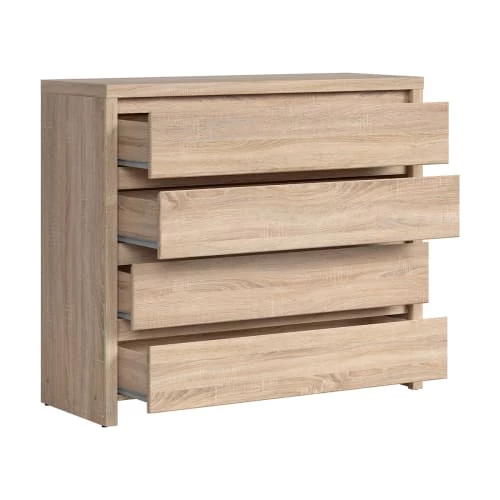 Brw Commodes Et Cabinets Commode 4 Tiroirs Naturelle 5 Brw Commodes Et Cabinets Commode 4 Tiroirs Naturelle – Image 3