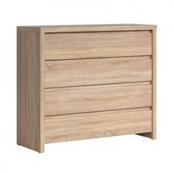 Brw Commodes Et Cabinets Commode 4 Tiroirs Naturelle