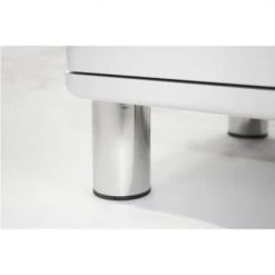 Meubles & Design Commodes Et Cabinets Commode 4 Tiroirs Style Rétro Blanc -Coffres et malles Soldes commode 4 tiroirs style retro blanc 5