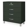 Meubles & Design Commodes Et Cabinets Commode 4 Tiroirs Style Rétro Vert Foncé 2 Meubles & Design Commodes Et Cabinets Commode 4 Tiroirs Style Rétro Vert Foncé -Coffres et malles Soldes commode 4 tiroirs style retro vert fonce