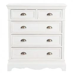 Maisons Du Monde Commodes Et Cabinets Commode 5 Tiroirs Blanche