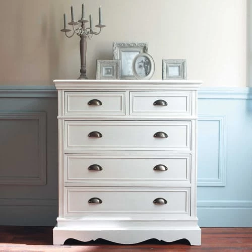 Maisons Du Monde Commodes Et Cabinets Commode 5 Tiroirs Blanche 5 Maisons Du Monde Commodes Et Cabinets Commode 5 Tiroirs Blanche – Image 3