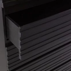 Woood Commodes Et Cabinets Commode 5 Tiroirs En Bois Massif De Pin Noir -Coffres et malles Soldes commode 5 tiroirs en bois massif de pin noir 4