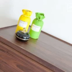 PIB Commodes Et Cabinets Commode 5 Tiroirs En Noyer Marron -Coffres et malles Soldes commode 5 tiroirs en noyer marron 4