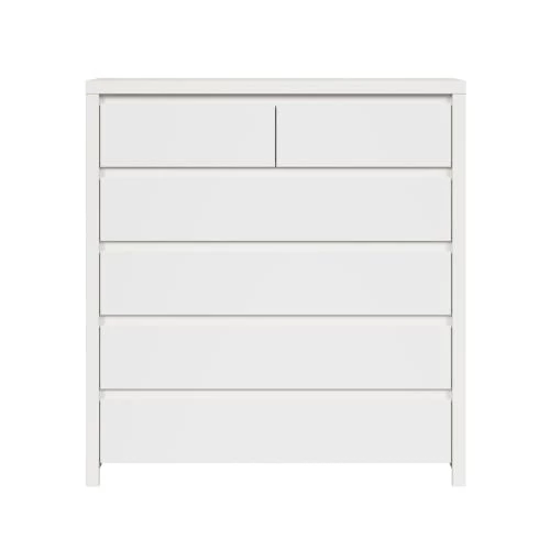 Brw Commodes Et Cabinets Commode 6 Tiroirs Blanche 4 Brw Commodes Et Cabinets Commode 6 Tiroirs Blanche – Image 2