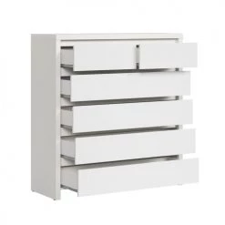 Brw Commodes Et Cabinets Commode 6 Tiroirs Blanche 7 Brw Commodes Et Cabinets Commode 6 Tiroirs Blanche -Coffres et malles Soldes commode 6 tiroirs blanche 2