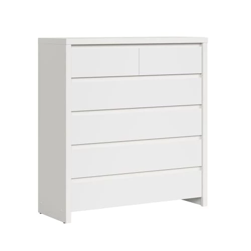 Brw Commodes Et Cabinets Commode 6 Tiroirs Blanche 3 Brw Commodes Et Cabinets Commode 6 Tiroirs Blanche