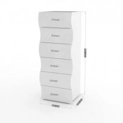 Dmora Commodes Et Cabinets Commode 6 Tiroirs Effet Bois Blanc Brillant 9 Dmora Commodes Et Cabinets Commode 6 Tiroirs Effet Bois Blanc Brillant -Coffres et malles Soldes commode 6 tiroirs effet bois blanc brillant 3