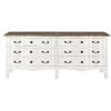 Maisons Du Monde Commodes Et Cabinets Commode 6 Tiroirs En Acacia Et Manguier Blanche