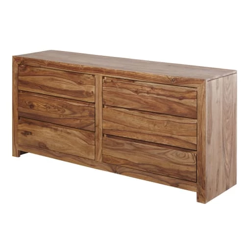 Maisons Du Monde Commodes Et Cabinets Commode 6 Tiroirs En Sheesham Massif 4 Maisons Du Monde Commodes Et Cabinets Commode 6 Tiroirs En Sheesham Massif – Image 2
