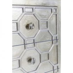 Kare Design Commodes Et Cabinets Commode 6 Tiroirs Fini Métallisé -Coffres et malles Soldes commode 6 tiroirs fini metallise 3