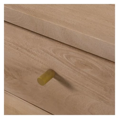 Rendez Vous Déco Commodes Et Cabinets Commode 8 Tiroirs En Bois De Manguier Et Pieds En Métal Doré 8 Rendez Vous Déco Commodes Et Cabinets Commode 8 Tiroirs En Bois De Manguier Et Pieds En Métal Doré – Image 6