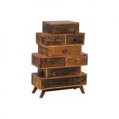 Aubry Gaspard Commodes Et Cabinets Commode 8 Tiroirs En Bois Recyclé