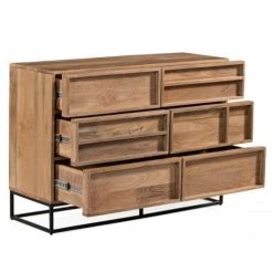 Oviala Commodes Et Cabinets Commode à 6 Tiroirs En Manguier Massif -Coffres et malles Soldes commode a 6 tiroirs en manguier massif 3