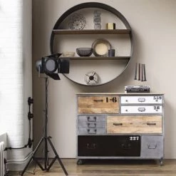 Maisons Du Monde Commodes Et Cabinets Commode à Roulettes En Manguier Et Métal 12 Maisons Du Monde Commodes Et Cabinets Commode à Roulettes En Manguier Et Métal -Coffres et malles Soldes commode a roulettes en manguier et metal 1000 15 7 121531 13