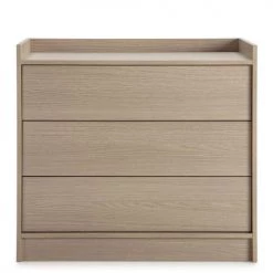 HOMN Commodes Et Cabinets Commode Avec 3 Tiroirs, Couleur Chêne, 80 Cm Longueur -Coffres et malles Soldes commode avec 3 tiroirs couleur chene 80 cm longueur 3