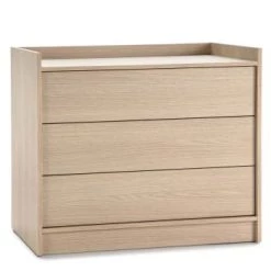 HOMN Commodes Et Cabinets Commode Avec 3 Tiroirs, Couleur Chêne, 80 Cm Longueur -Coffres et malles Soldes commode avec 3 tiroirs couleur chene 80 cm longueur 5