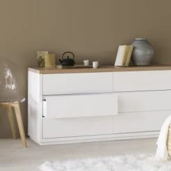 Maisons Du Monde Commodes Et Cabinets Commode Blanche 6 Tiroirs -Coffres et malles Soldes commode blanche 6 tiroirs 1000 10 26 155662 10