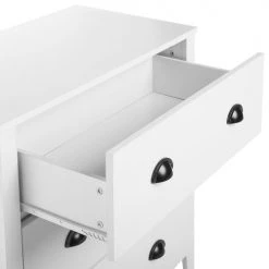 Beliani Commodes Et Cabinets Commode Blanche Avec Tiroirs -Coffres et malles Soldes commode blanche avec tiroirs 4