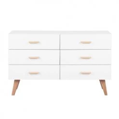 Beliani Commodes Et Cabinets Commode Blanche II -Coffres et malles Soldes commode blanche ii 2