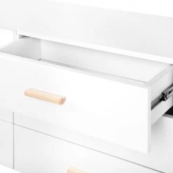 Beliani Commodes Et Cabinets Commode Blanche II -Coffres et malles Soldes commode blanche ii 4