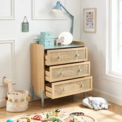 Baita Commodes Et Cabinets Commode Bleu Et Cannage Rotin 3 Tiroirs 12 Baita Commodes Et Cabinets Commode Bleu Et Cannage Rotin 3 Tiroirs -Coffres et malles Soldes commode bleu et cannage rotin 3 tiroirs 4