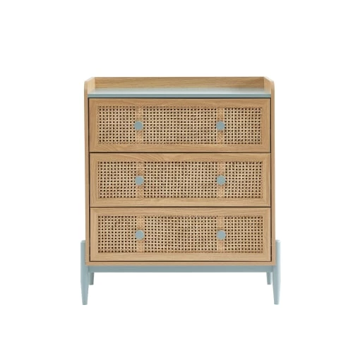 Baita Commodes Et Cabinets Commode Bleu Et Cannage Rotin 3 Tiroirs 3 Baita Commodes Et Cabinets Commode Bleu Et Cannage Rotin 3 Tiroirs