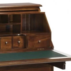 MOYCOR Commodes Et Cabinets Commode-bureau En Bois Marron -Coffres et malles Soldes commode bureau en bois marron 5