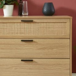 Baita Commodes Et Cabinets Commode Cannage Rotin 3 Tiroirs 80cm Bois Clair -Coffres et malles Soldes commode cannage rotin 3 tiroirs 80cm bois clair 5