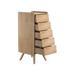 Calicosy Commodes Et Cabinets Commode Chiffonnier 5 Tiroirs L50 Cm - Marron 10 Calicosy Commodes Et Cabinets Commode Chiffonnier 5 Tiroirs L50 Cm - Marron -Coffres et malles Soldes commode chiffonnier 5 tiroirs l50 cm marron 2