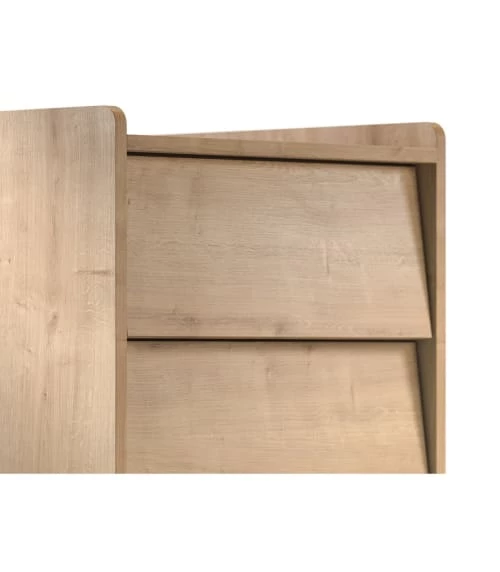 Calicosy Commodes Et Cabinets Commode Chiffonnier 5 Tiroirs L50 Cm - Marron 7 Calicosy Commodes Et Cabinets Commode Chiffonnier 5 Tiroirs L50 Cm - Marron – Image 5