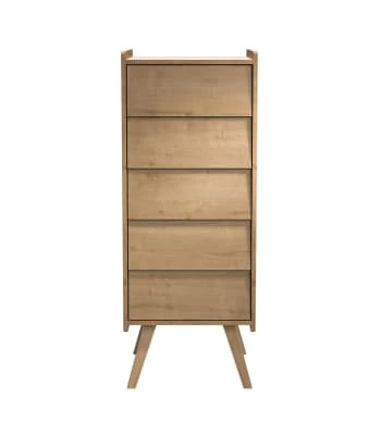 Calicosy Commodes Et Cabinets Commode Chiffonnier 5 Tiroirs L50 Cm - Marron 8 Calicosy Commodes Et Cabinets Commode Chiffonnier 5 Tiroirs L50 Cm - Marron – Image 6