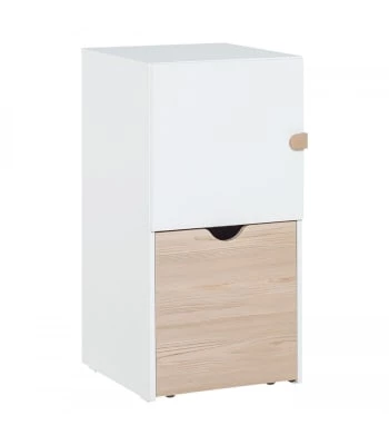 Calicosy Commodes Et Cabinets Commode Colonne Sur Roulettes Avec Cube Amovible - Taupe 7 Calicosy Commodes Et Cabinets Commode Colonne Sur Roulettes Avec Cube Amovible - Taupe – Image 5