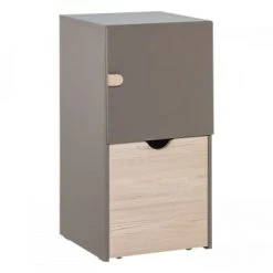 Calicosy Commodes Et Cabinets Commode Colonne Sur Roulettes Avec Cube Amovible - Taupe 10 Calicosy Commodes Et Cabinets Commode Colonne Sur Roulettes Avec Cube Amovible - Taupe -Coffres et malles Soldes commode colonne sur roulettes avec cube amovible taupe 4