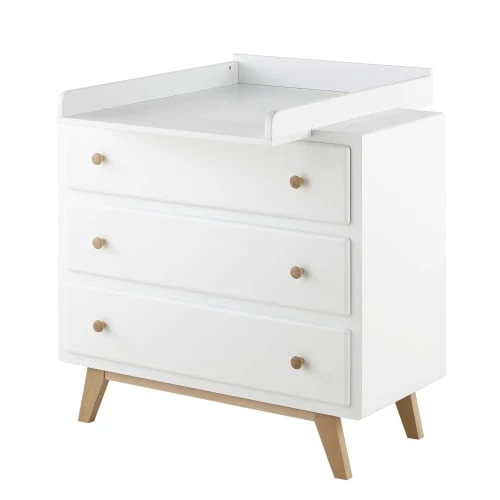 Maisons Du Monde Commodes Et Cabinets Commode Compatible Plan à Langer 3 Tiroirs Blanche 6 Maisons Du Monde Commodes Et Cabinets Commode Compatible Plan à Langer 3 Tiroirs Blanche – Image 4