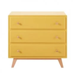 Maisons Du Monde Commodes Et Cabinets Commode Compatible Plan à Langer 3 Tiroirs Jaune