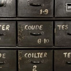 PIB Commodes Et Cabinets Commode D'atelier 24 Tiroirs En Métal Noir -Coffres et malles Soldes commode d atelier 24 tiroirs en metal noir 2